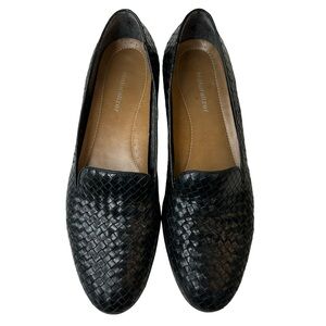 NATURALIZER Classic Black Leather Woven Loafer Women’s Size 10